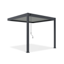 Przyścienna pergola ELEGANCE WALL 3x3 Anthracite/Light Grey - Gutroof