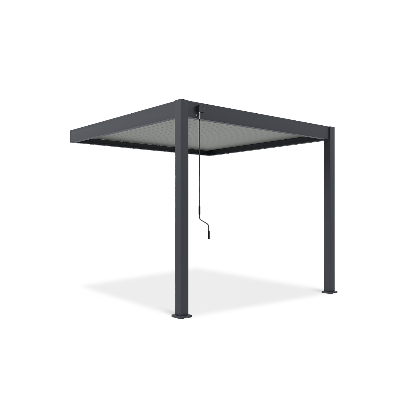Przyścienna pergola ELEGANCE WALL 3x3 Anthracite/Light Grey - Gutroof