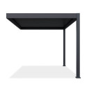 Front - przyścienna pergola ELEGANCE WALL 3x4 Anthracite - Gutroof