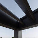 Przyścienna pergola ELEGANCE WALL 3x4 Anthracite - Gutroof