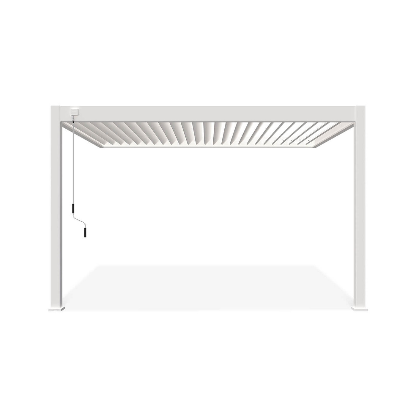 Przyścienna pergola ELEGANCE WALL 3x4 White - Gutroof