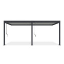 Przyścienna pergola ELEGANCE WALL 3x6 Anthracite/Light Grey - Gutroof