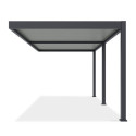 Bok przyściennej pergoli elegance wall 3x6 anthracite/light grey