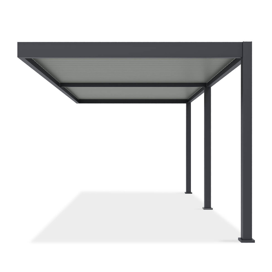 Bok przyściennej pergoli elegance wall 3x6 anthracite/light grey