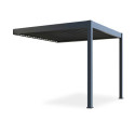 Automatyczna pergola przyścienna z oświetleniem LED 3x3 ELEGANCE WALL AUTOMATIC, Anthracite - Gutroof