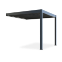 Automatyczna pergola przyścienna z oświetleniem LED 3x3 ELEGANCE WALL AUTOMATIC, Anthracite - Gutroof