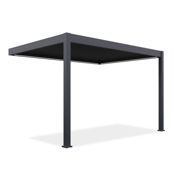 Automatyczna pergola przyścienna z oświetleniem ELEGANCE WALL AUTOMATIC 3x4 Anthracite - Gutroof