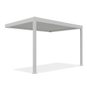 Automatyczna pergola przyścienna elegance wall 3x4m biała