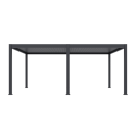 Pergola elektryczna tarasowa DELUE PRO AUTOMATIC 4x6 z oświetleniem LED 