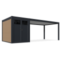 Wiata garażowa SUPERIOR 5.3x3 +2 Anthracite - Gutroof