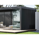 Aranżacje - panel żaluzjowy pionowy do pergoli ELEGANCE/DELUXE/FUSION 1 m Anthracite - Gutroof