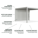 Aranżacja - panel żaluzjowy pionowy do pergoli ELEGANCE/DELUXE/FUSION 1.3 m White - Gutroof