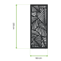 Wymiary - panel dekoracyjny o szerokości 100 cm