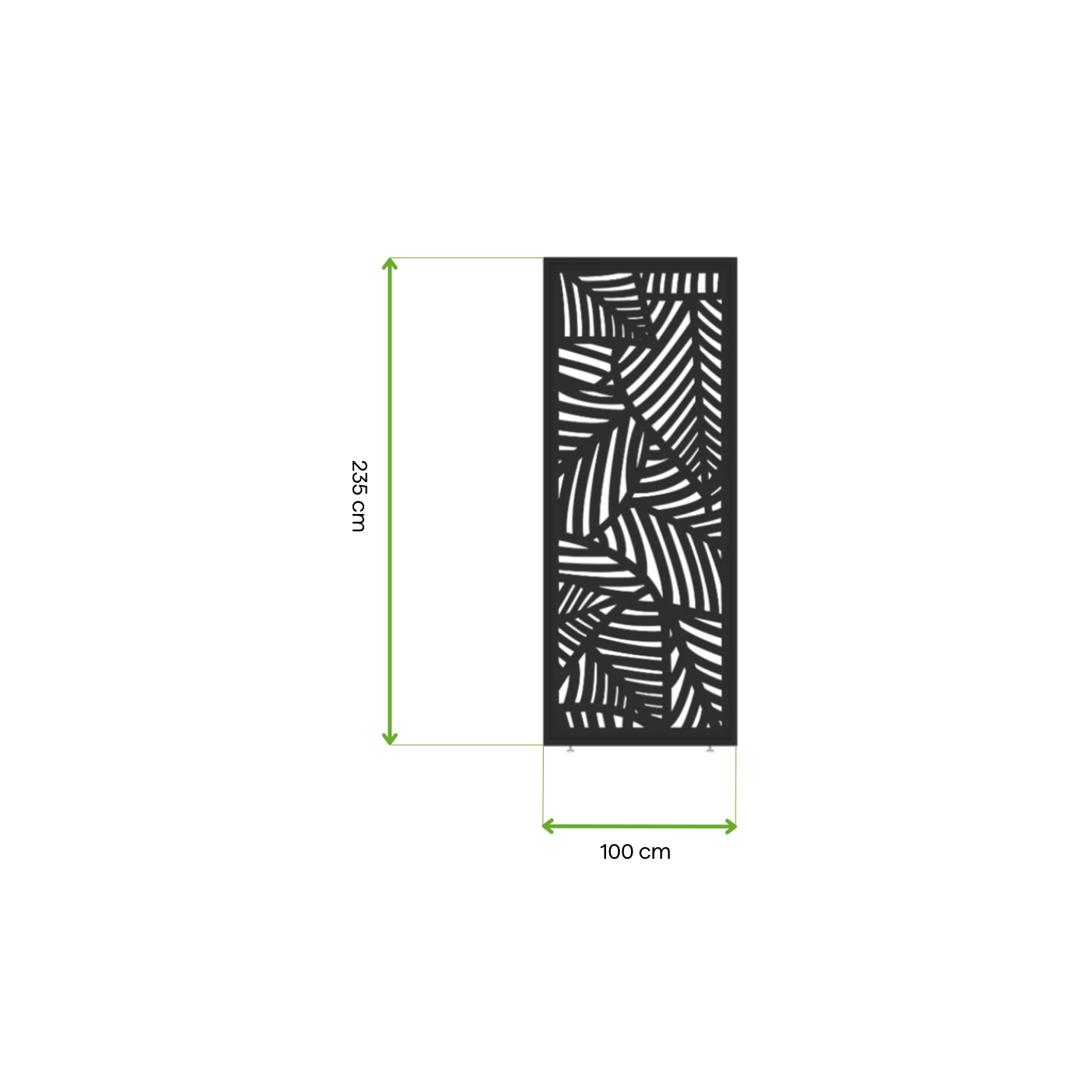 Wymiary - panel dekoracyjny o szerokości 100 cm