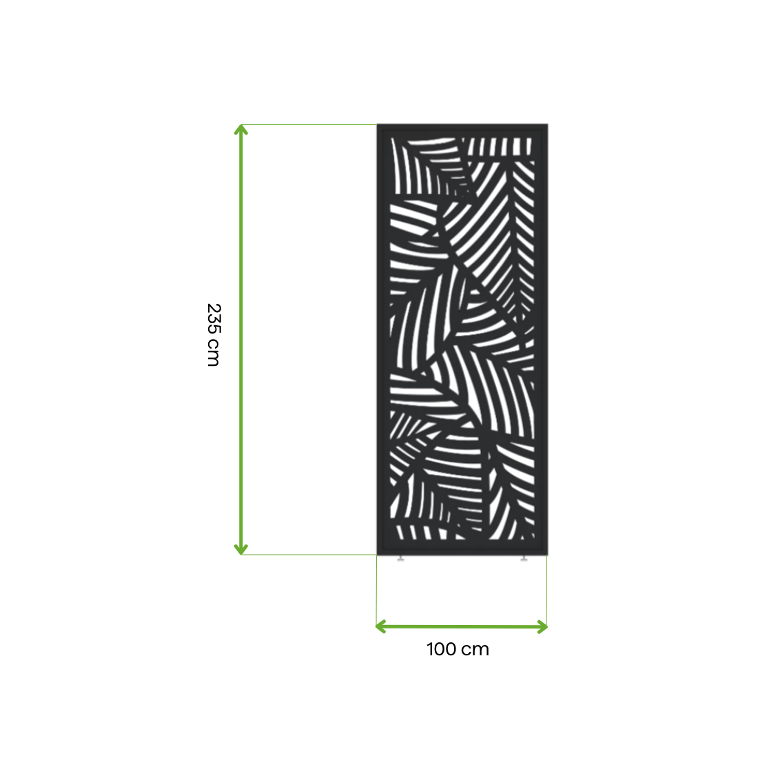 Wymiary - panel dekoracyjny o szerokości 100 cm