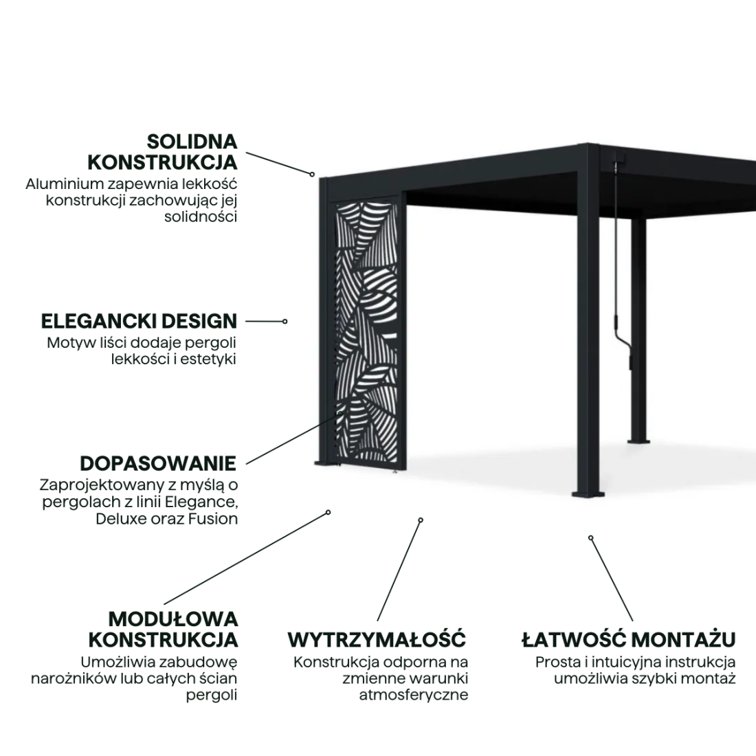 cechy - panel dekoracyjny o szerokości 100 cm