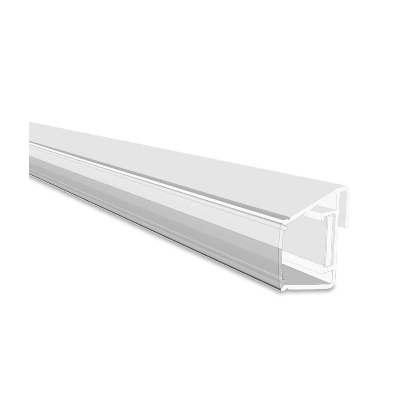 Aluminiowa listwa mocująca oraz dyfuzor do oświetlenia LED