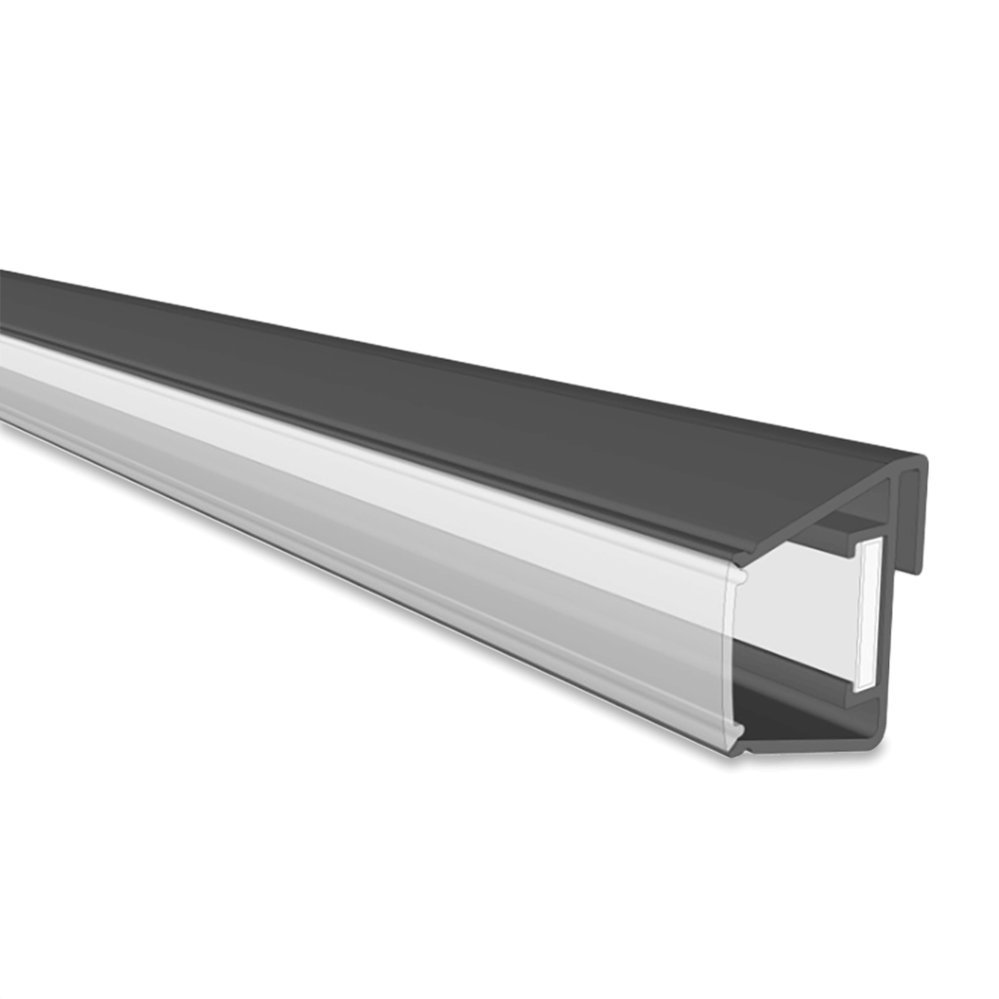 Aluminiowa listwa mocująca oraz dyfuzor do oświetlenia LED