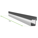 wymiary - oświetlenie LED do pergoli 4m x 2 Anthracite - Gutroof