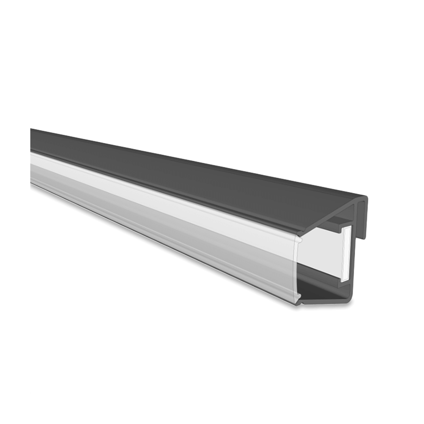 Aluminiowa listwa mocująca oraz dyfuzor do oświetlenia LED
