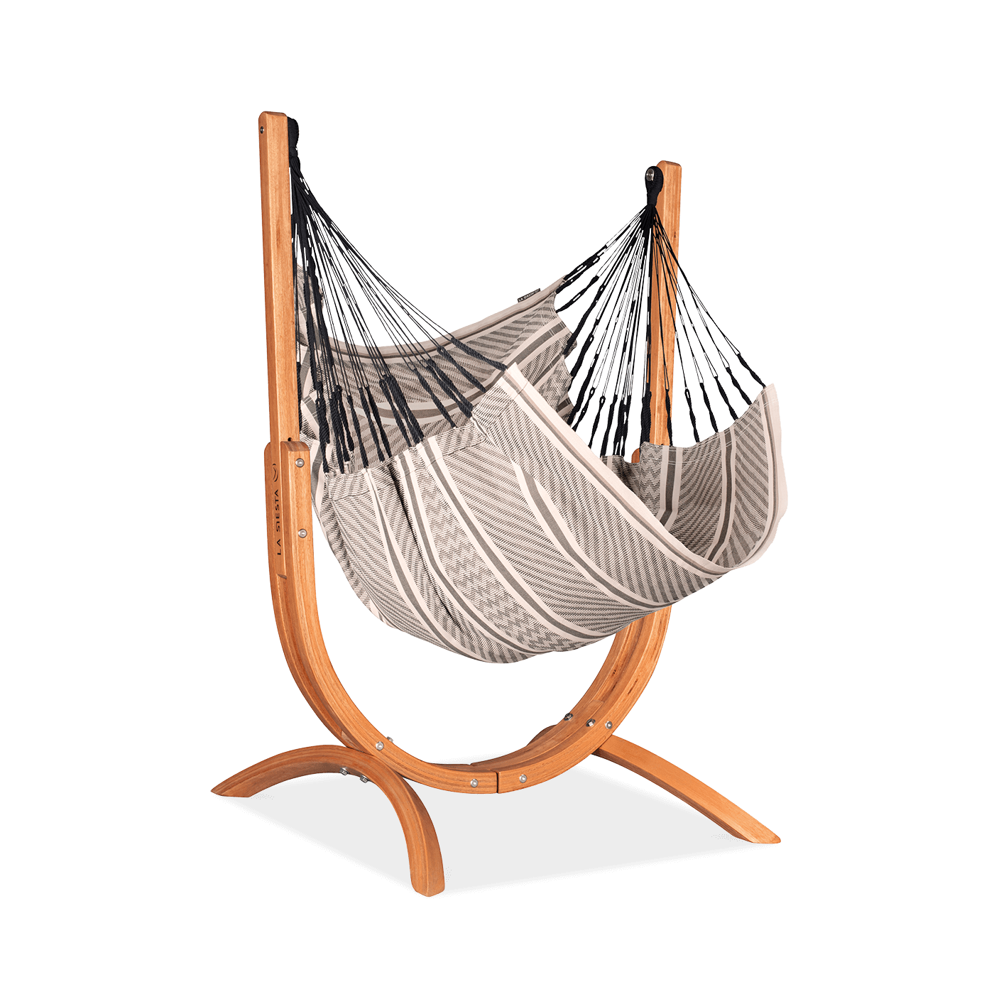 Fotel hamakowy ze stojakiem UDINE ORGANIC Zebra - La Siesta