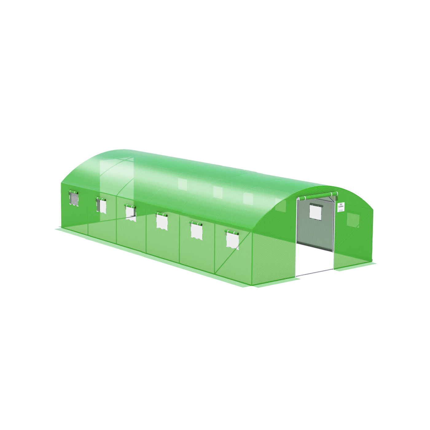 Tunel PODWÓJNE Drzwi 4x6x2 - 24m2 Zielony