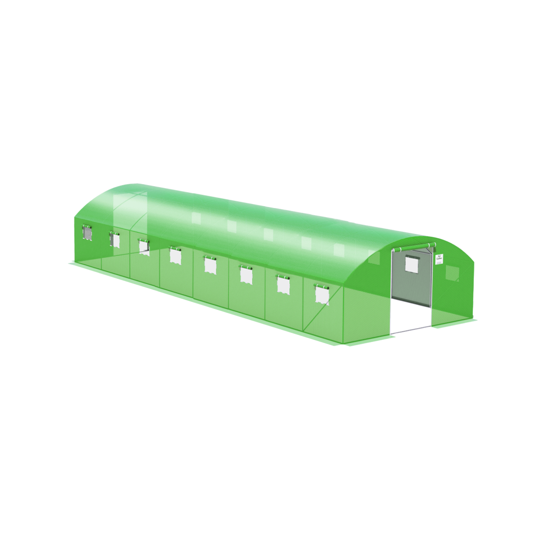 Tunel z PODWÓJNYMI Drzwiami 4x8x2 - 32m2 Zielony Cultivo