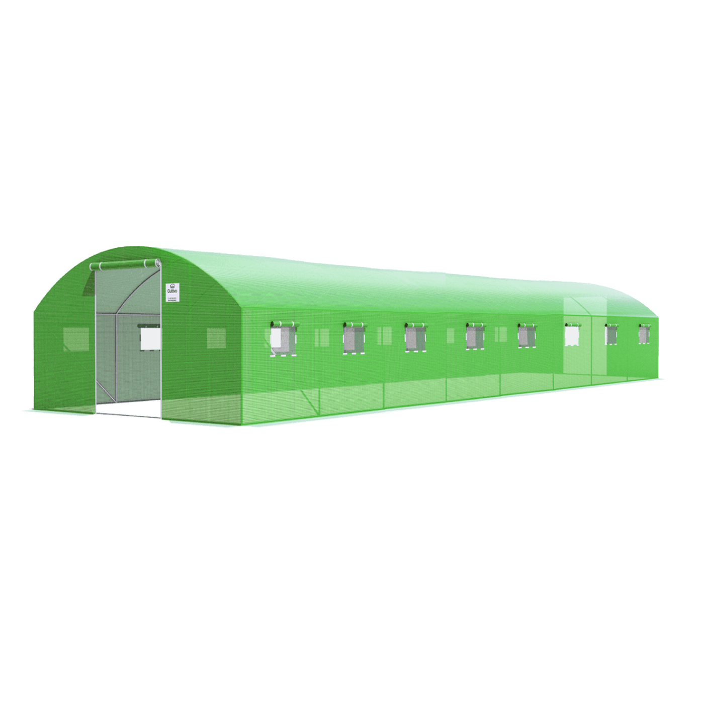 Tunel PODWÓJNE Drzwi 4x8x2 - 32m2 Zielony