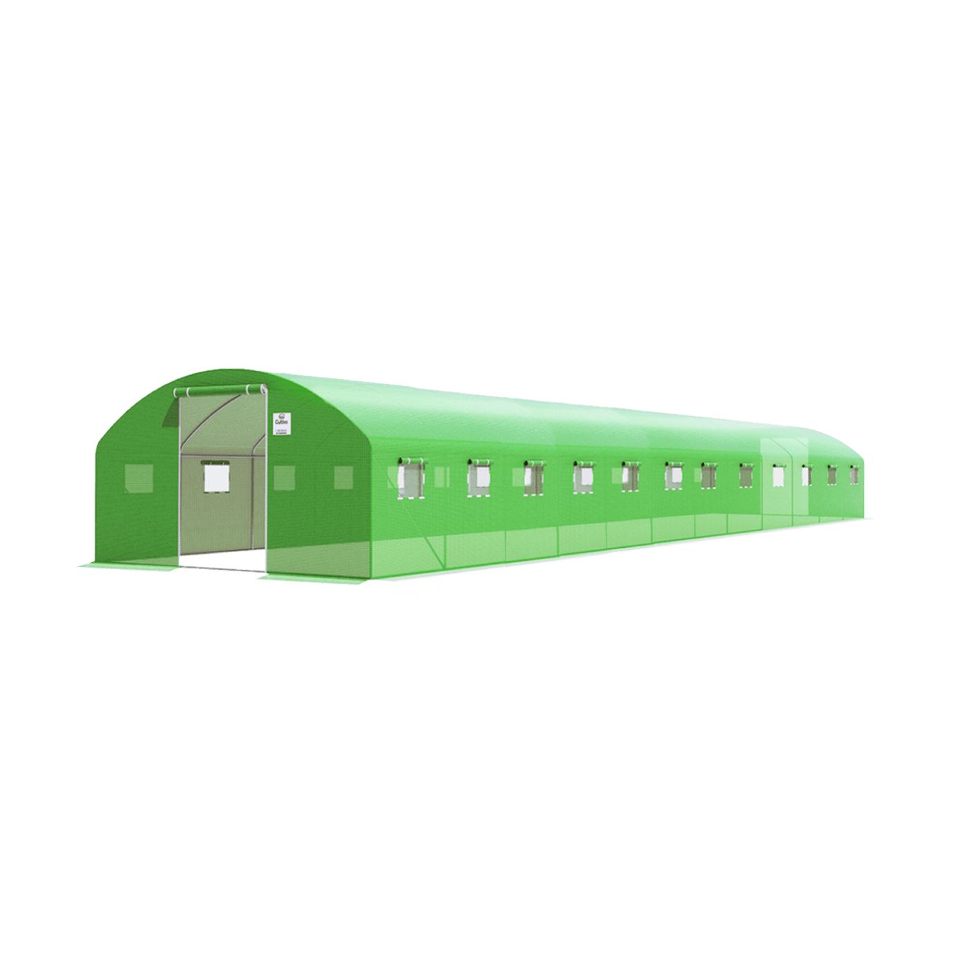Zielony tunel na uprawy z podwójnymi drzwiami - Cultivo