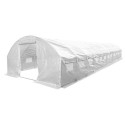 Tunele foliowe - Tunel podwójne drzwi 4x12x2 48m2 Biały Focusgarden.pl