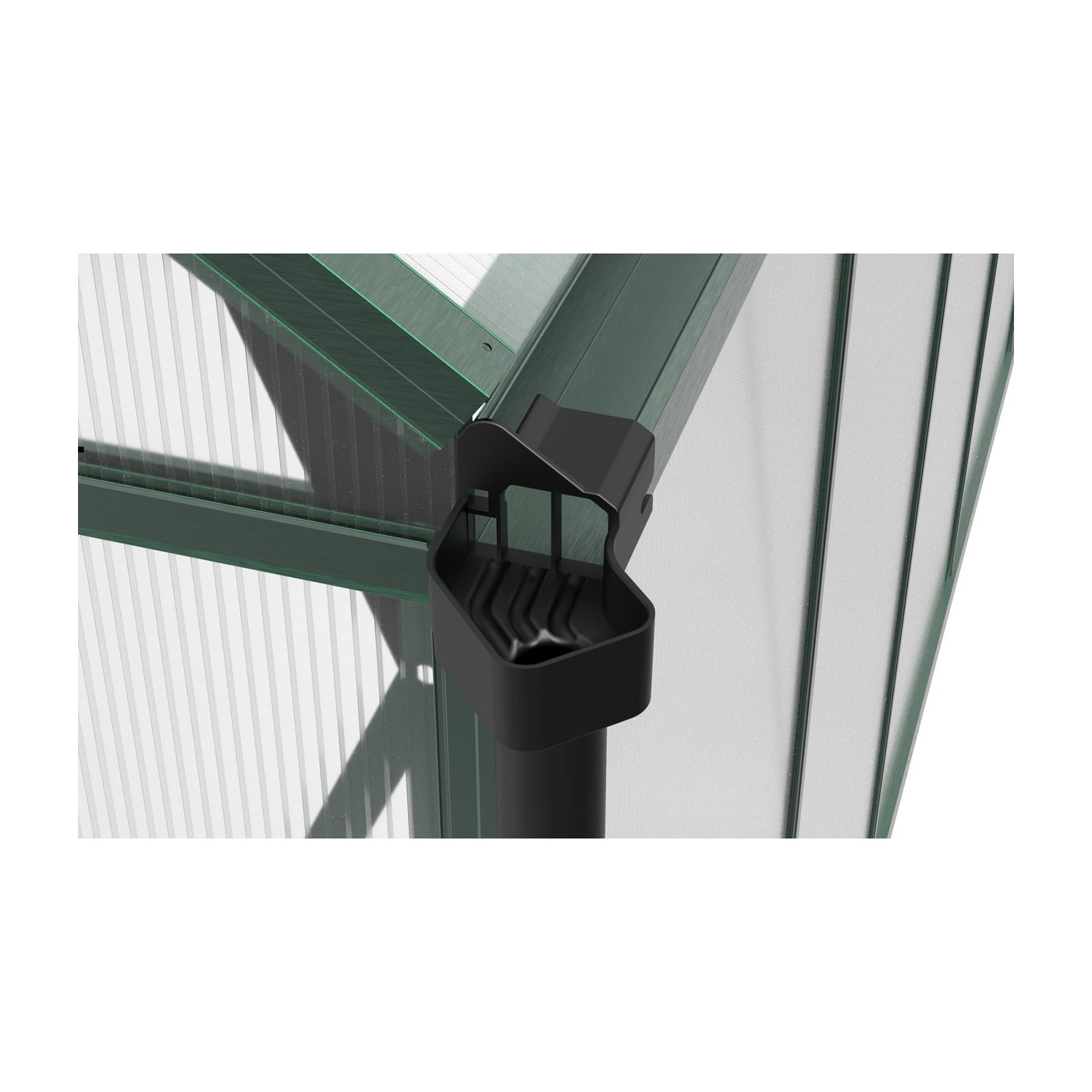 Aluminiowa szklarnia ogrodowa 183x303 Dark Green - Cultivo