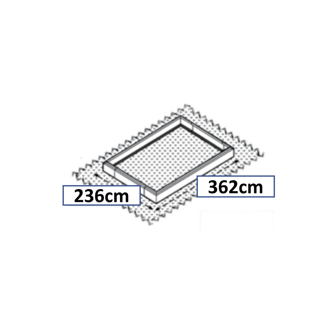 Szklarnia ogrodowa aluminiowa, system Slide-In 244x370cm Cultivo