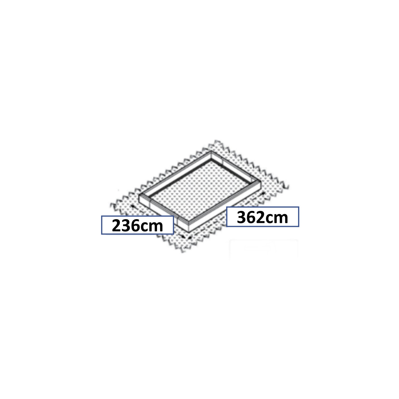 Cieplarnia do ogrodu aluminiowa Slide-In 244x370cm Silver - Cultivo