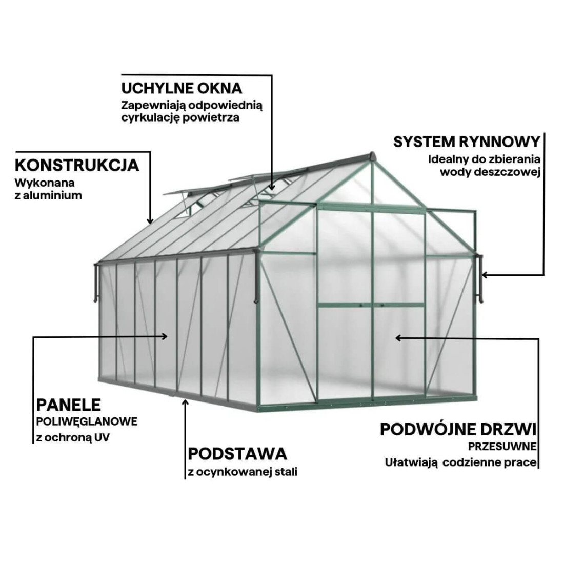 czarny element składowy systemu odprowadzania wody