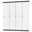 Panel szklany przesuwny 3m kolor: Anthracite - Gutroof