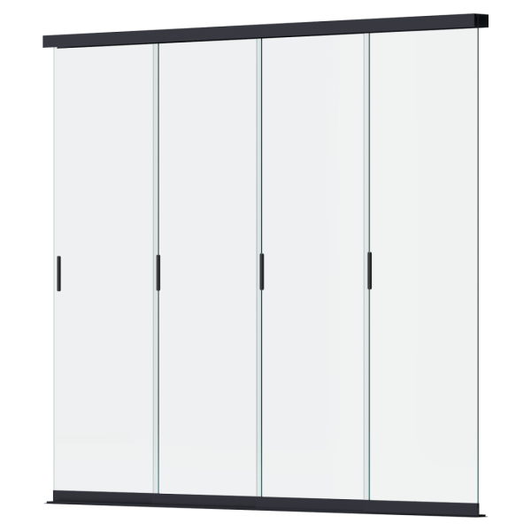 Panel szklany przesuwny 3m kolor: Anthracite - Gutroof