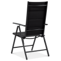 Tył krzesła z zestawu SYDNEY dark grey/ dark grey