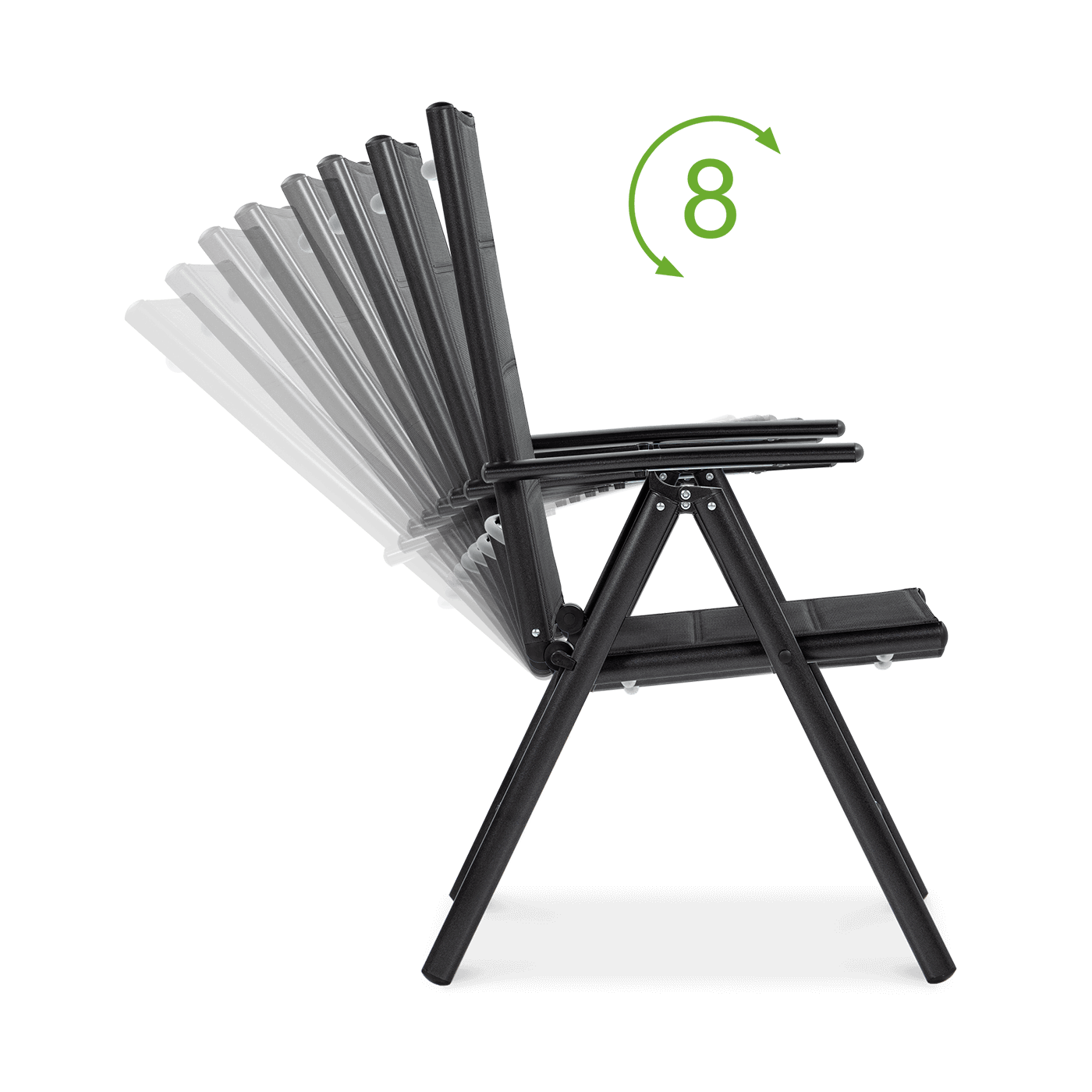Wymiary mebli ogrodowych SYDNEY dark grey/ dark grey
