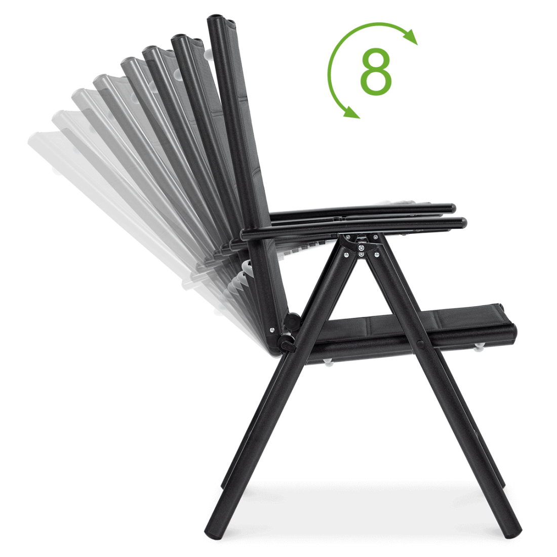 Wymiary mebli ogrodowych SYDNEY dark grey/ dark grey